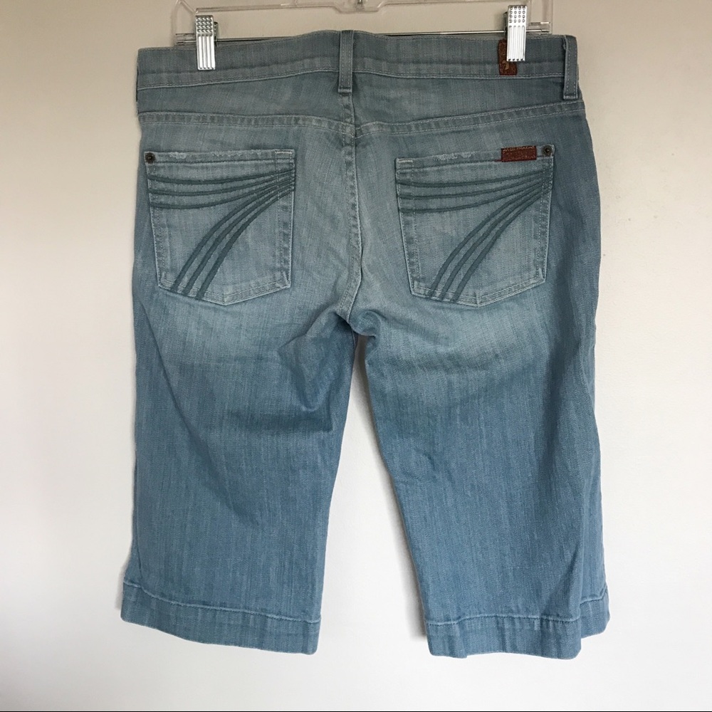 7 For All Mankind Light Wash Dojo Short Bermuda 30 - Picture 4 of 10